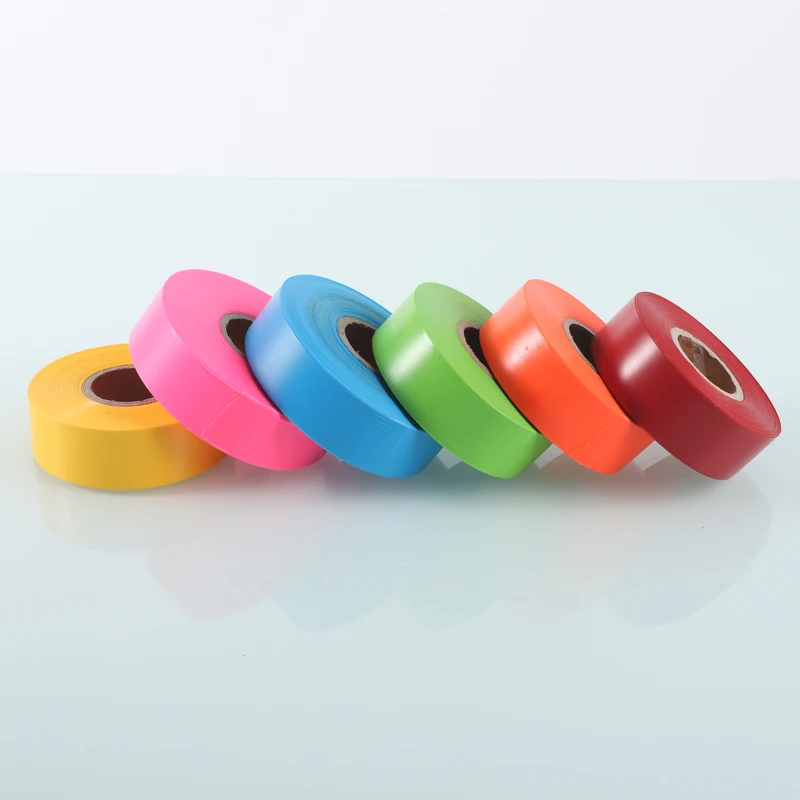 PVC florescent multi-color non adhesive floor line marking tape floor marking applicator tape
