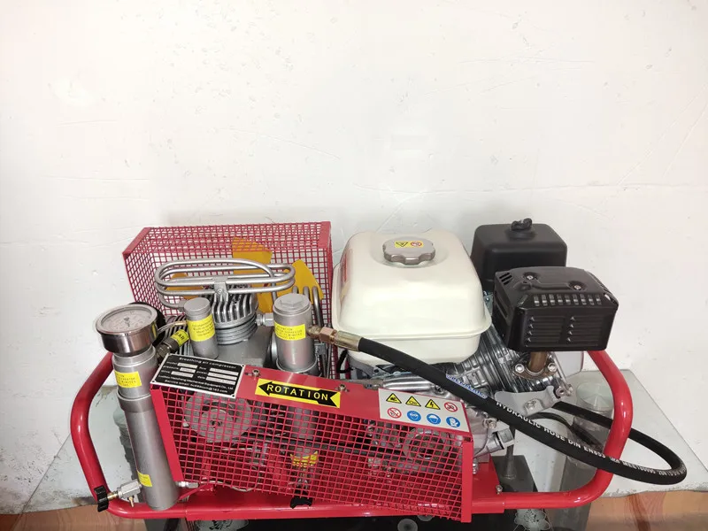 High Purity scuba diving oxygen refill High Pressure Air compressor by Gasoline Drive