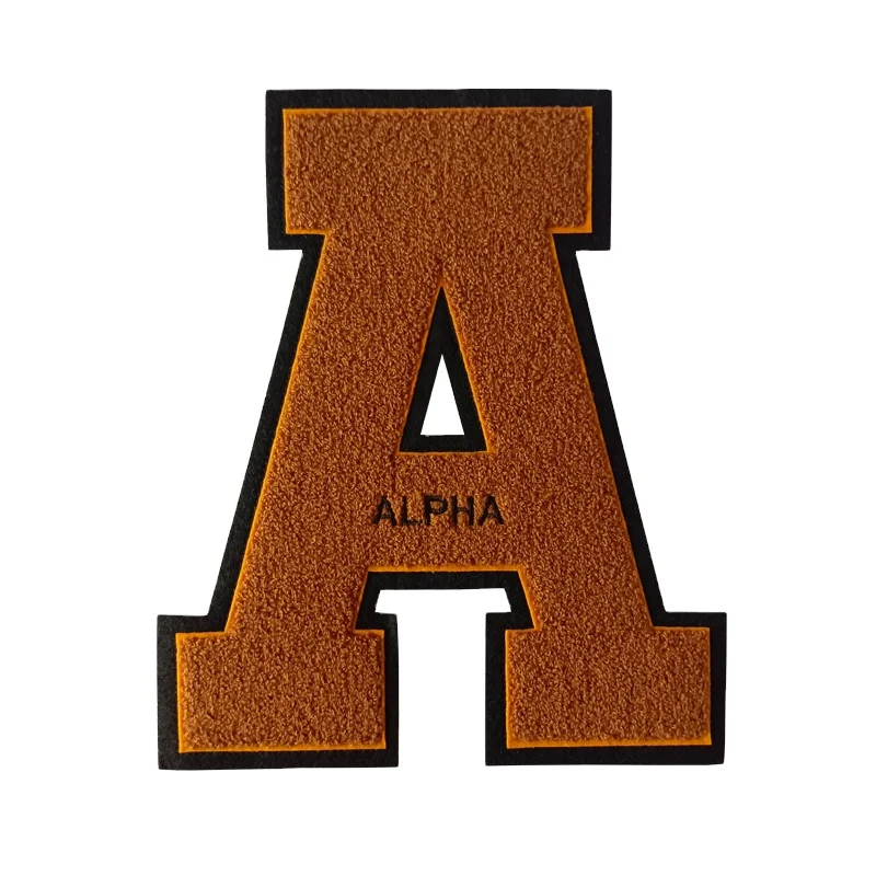 Large Size Initial A Alpha Chenille Letters Embroidered, 1906 Alpha Fraternity, Custom Iron on Patch for Letterman Jacket