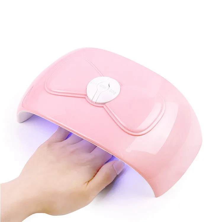 EYL 54W Mini Pink bowknot uv led nail dryer uv light for nail gel polish