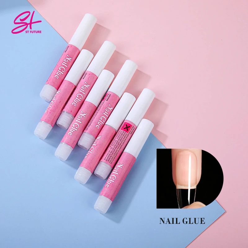 Частная торговая марка, Профессиональный индивидуальный цианоакрилат, Быстросохнущий супер липкий клей для ногтей для пресса на ногтях, художественные принадлежности