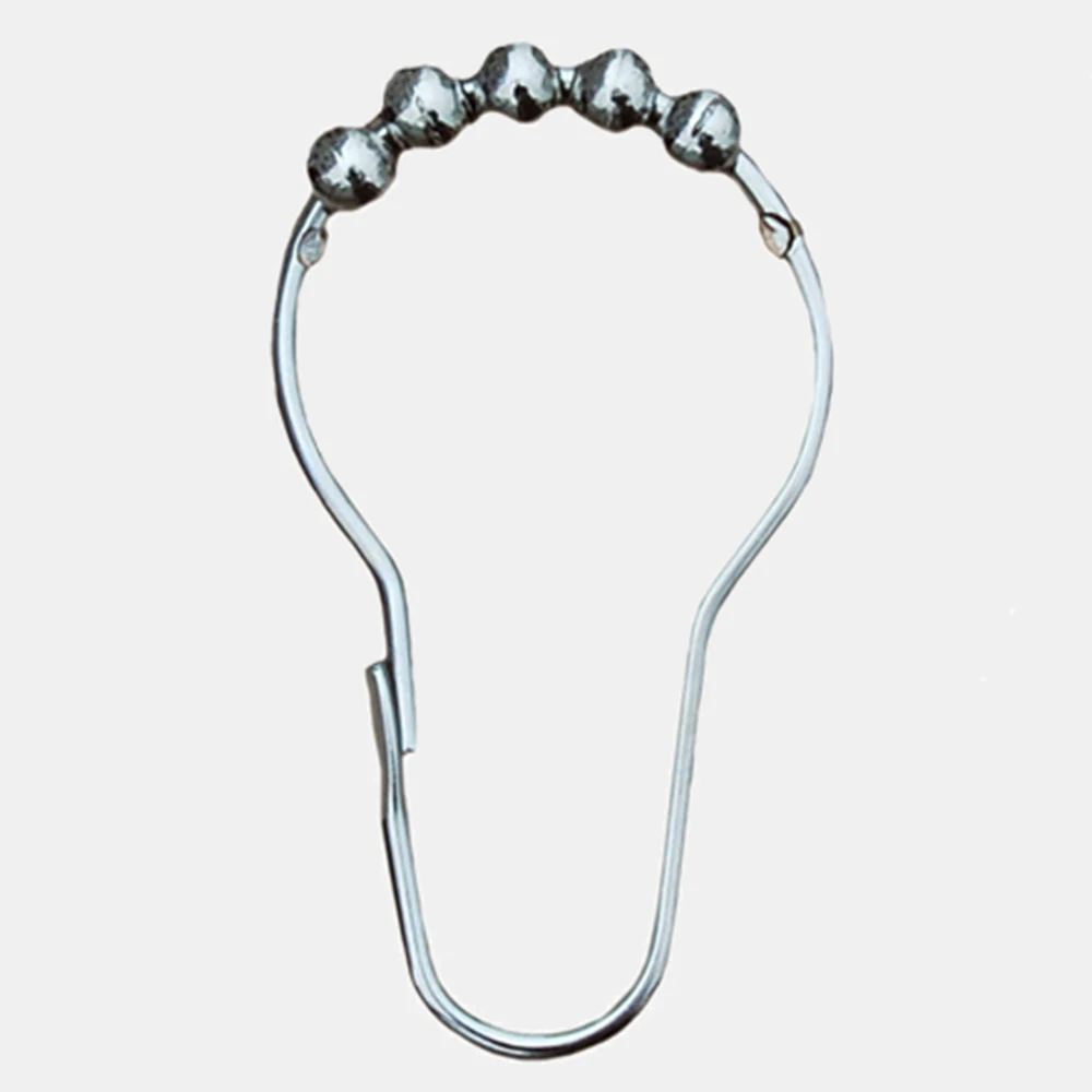 Ring Shower Curtain Hooks Stainless Steel Rust-resistant Metal Curtain Accessories