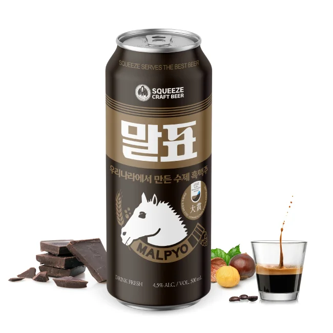 [Squeeze Beer] Special price wholesale Korean Beer craft chocolate flavored alcoholic drink Malpyo Dark Beer