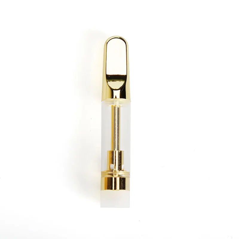 
Hot sell ceramic coil gold CBD vape cartridge 