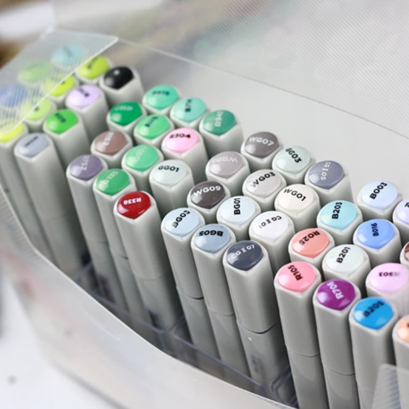 Factory price professional twin-tips color art marker pen