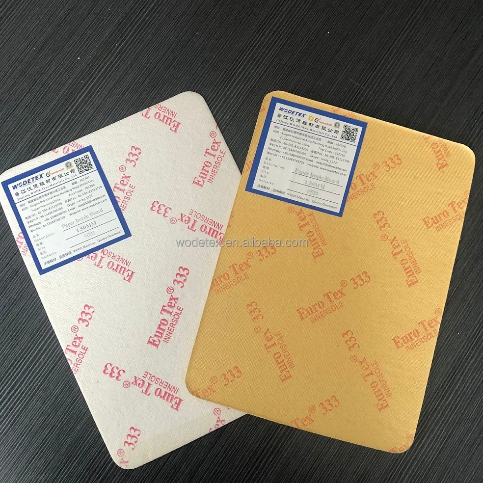 texon insole paper board for shoe making materials