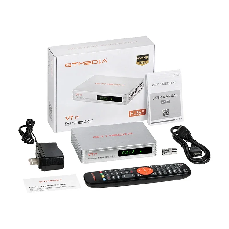 Suppoet yutube GTMEDIA V7 TT support 1080P Full HD DVB-T T2 DVB-C J.83B H.265 HEVC 10bit set top box