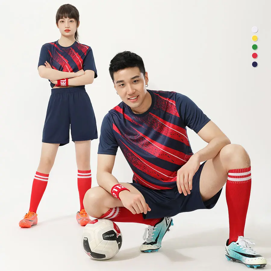 Wholesale Custom Logo Sublimated Soccer Jerseys Full Team Set Soccer Jersey Football Jerseys For Men