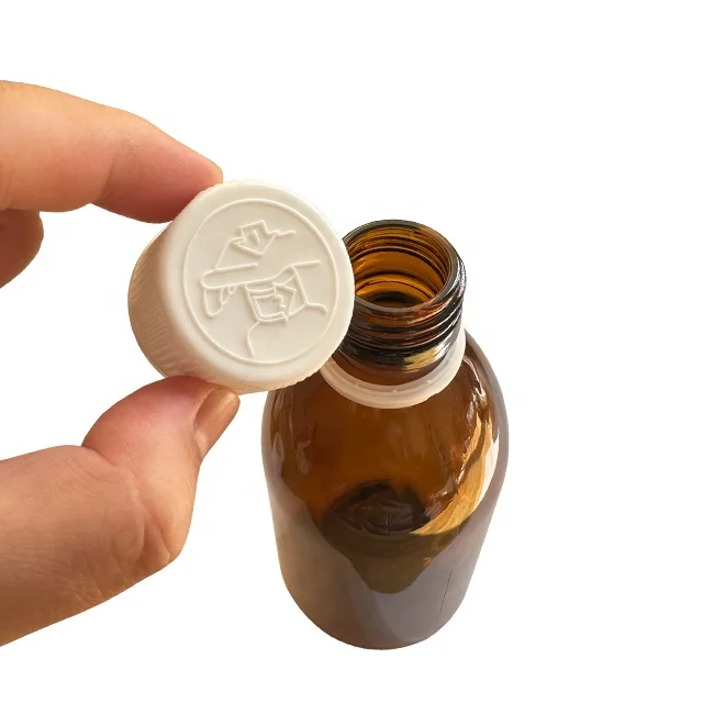 24mm 28mm 28-410 Plastic Screw Cap Pe Bottle Plastic Cap Child Proof Cap lids crc