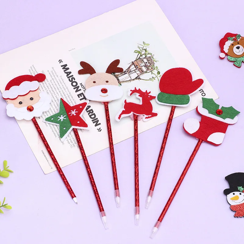 Creative Christmas Stationery Pen Christmas Gift Snowman Neutral Pen Santa Claus Gift Pen