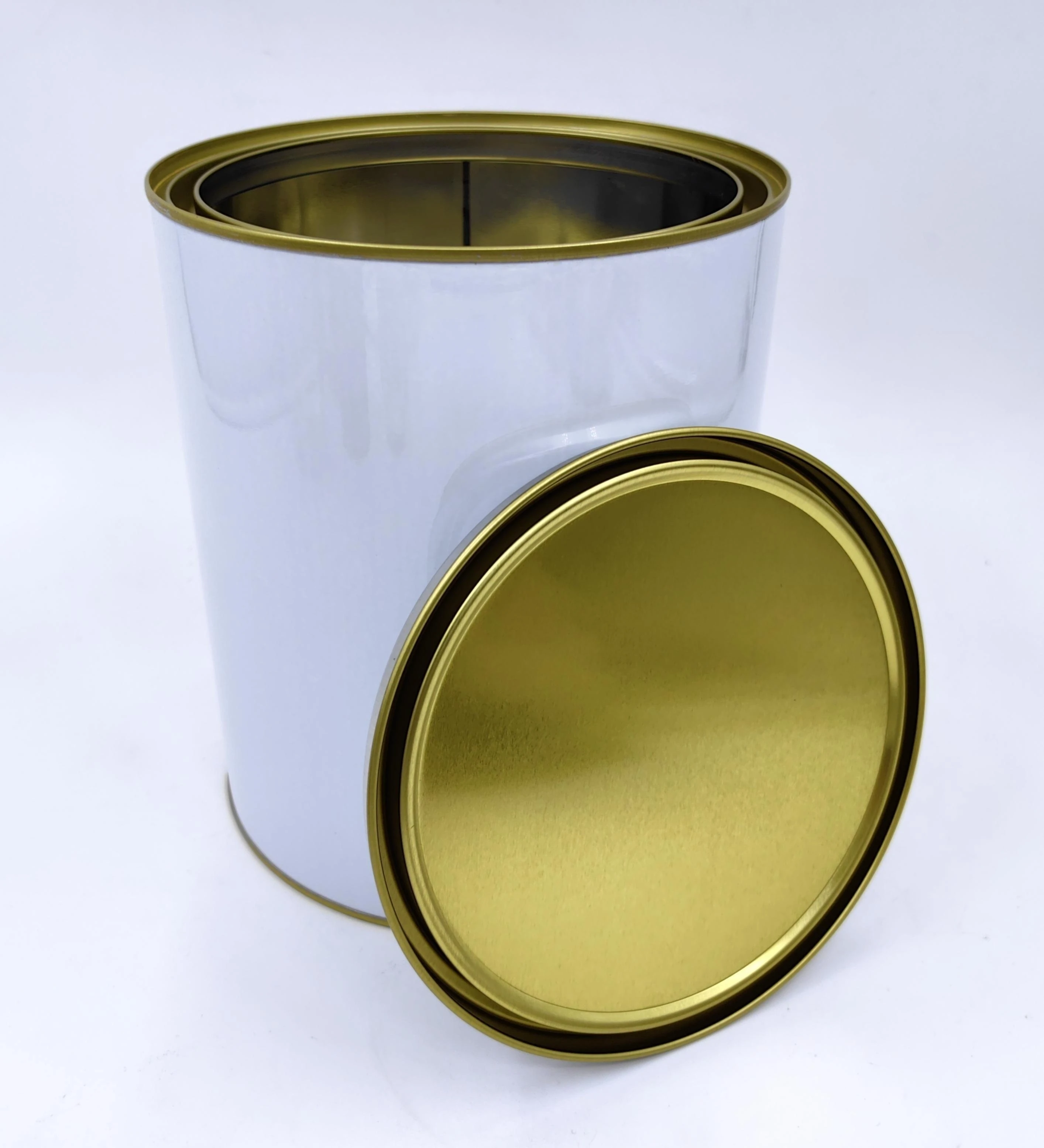 4L round Empty Metal Paint Can Gallon Tin Container with Lever Lid Wholesale Product Genre