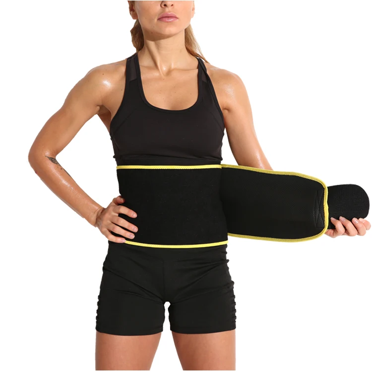 Women Men Tummy Fat Burning Adjustable Neoprene Slimming Sweat Waist Trimmers Belt