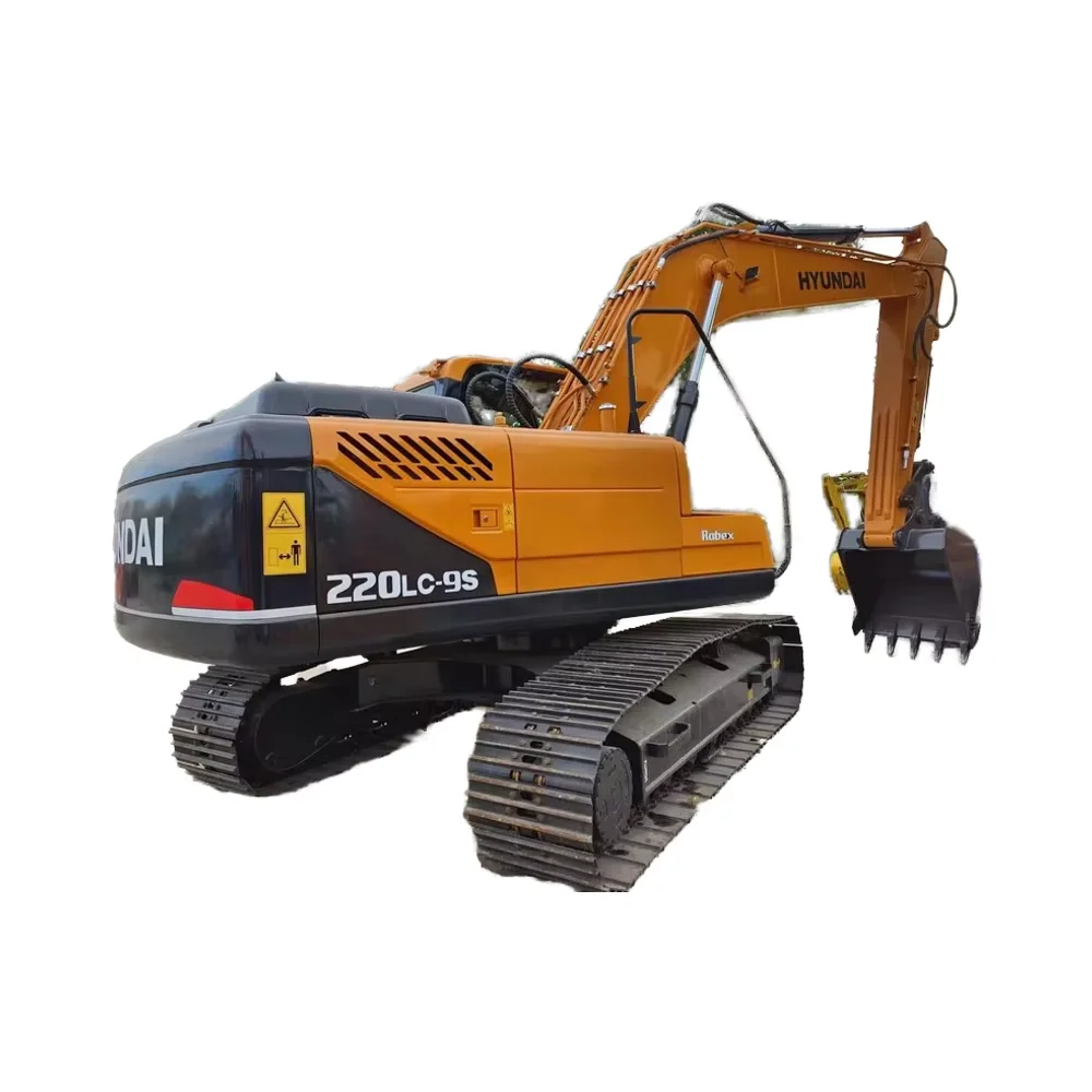 Used Hyundai 22 Ton Crawler Excavator R220lc-9s Original Construction Machine from Korea with Cummins Engine