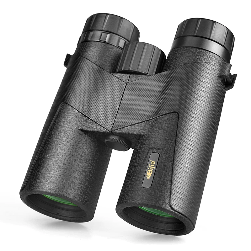 BIJIA 8x42/10x42  Binoculars Nitrogen Waterproof, HD High Power Magnification Wide Range Binocular, FMC Lens with BAK4