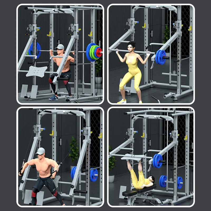 Squat rack small bird trainer frame type multi-functional fitness equipment Strength training equipment