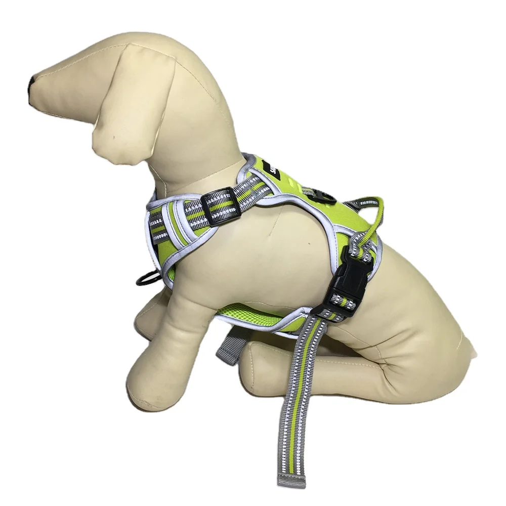 Luxury Brand Multi Colors Reflective Soft Mesh Padding No pull Pet Vest Dog Cloth Harness