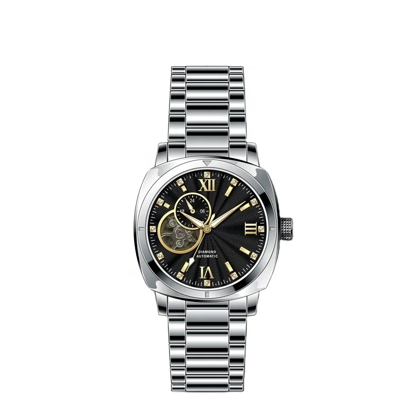 high quality made in china stainless steel automatic watch stainless watch man