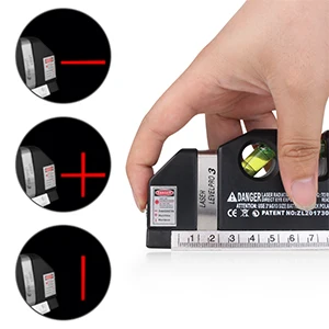Laser Level Vertical Horizon Measuring Tape Aligner Metric Rulers Multipurpose