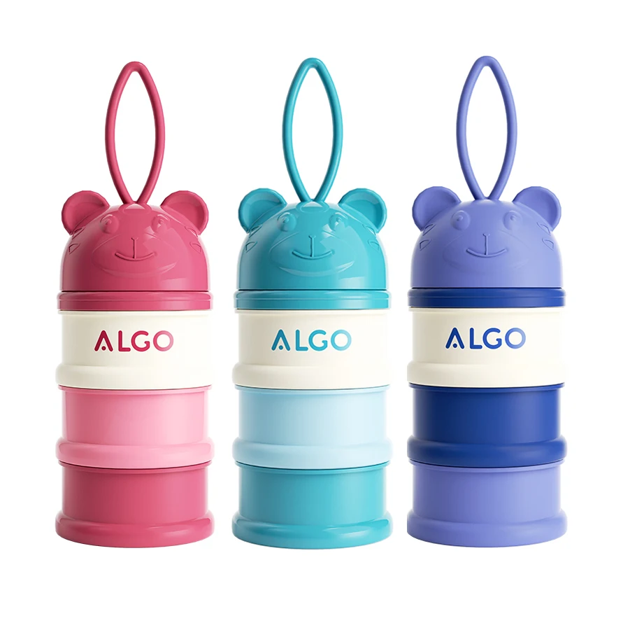 Wholesale cheap price portable baby milk powder container box bpa free plastic baby milk powder container