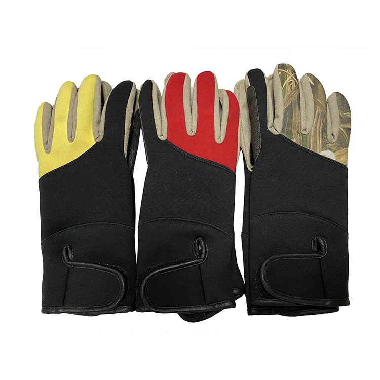 New Arrival Customized logo 3mm Rubber Microfiber Water Sports Non Slip Neoprene Surfing Diving Gloves