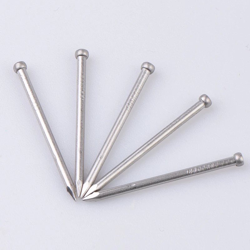 2022  Good  Price China  Factory  SUS304 Ball Head Steel Nail 2.08*38