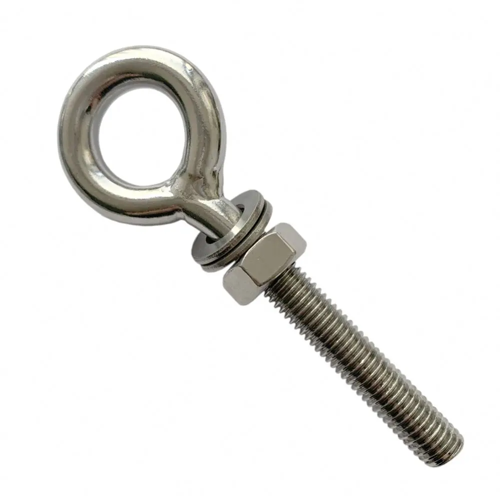 High Quality Lifting Eye Bolt With Double Washers And Nuts SS304 Or SS316