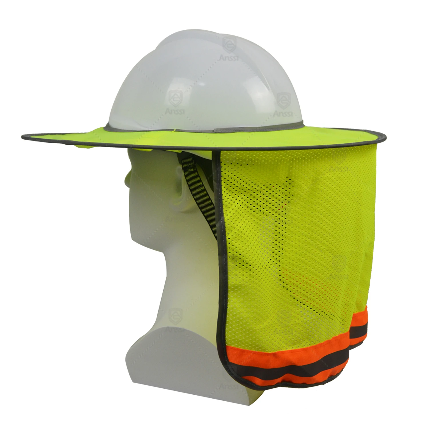 Wholesale Top Quality Breathable Hard Hat Sun Shade Visor Reflective Safety Helmet Neck Shield For Railway Construction Worker