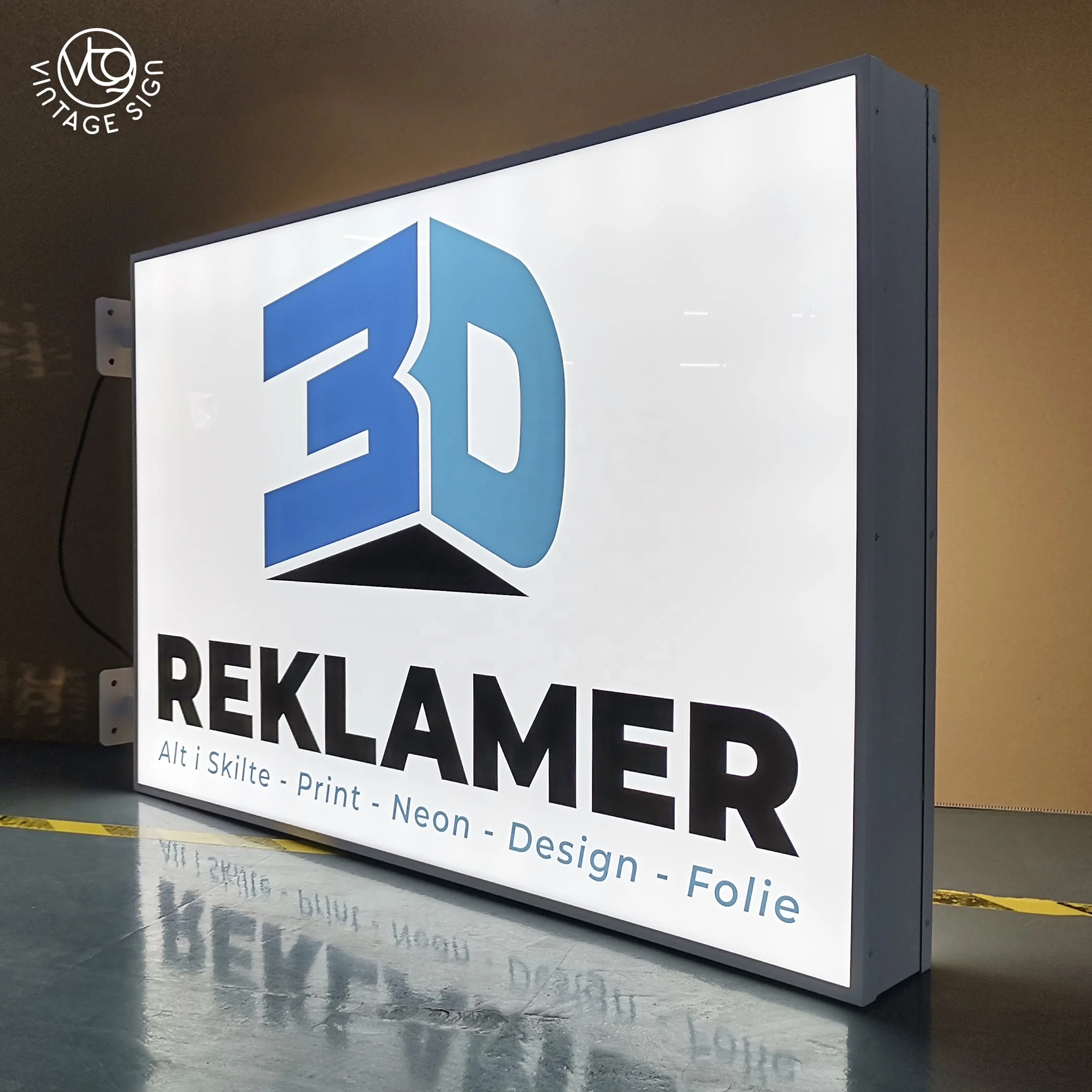 Professional Factory Logo Round Led Metal Letters Light Outdoor Building Box Sign With Wholesale Price