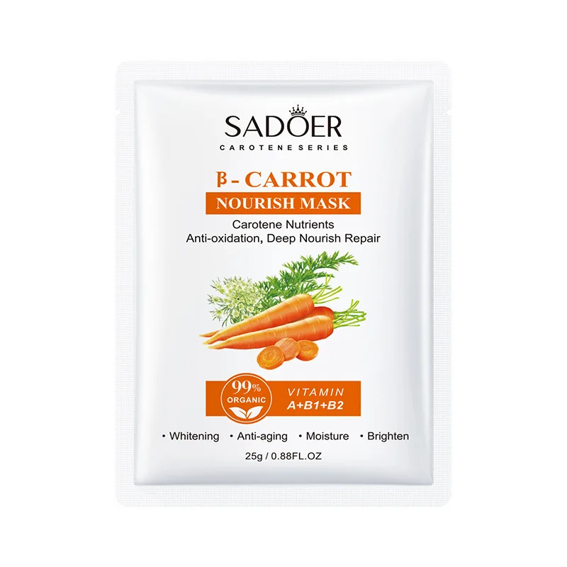 Carrot Nourishing Moisturizing and Wrinkle Resisting Two piece Repair face-pack