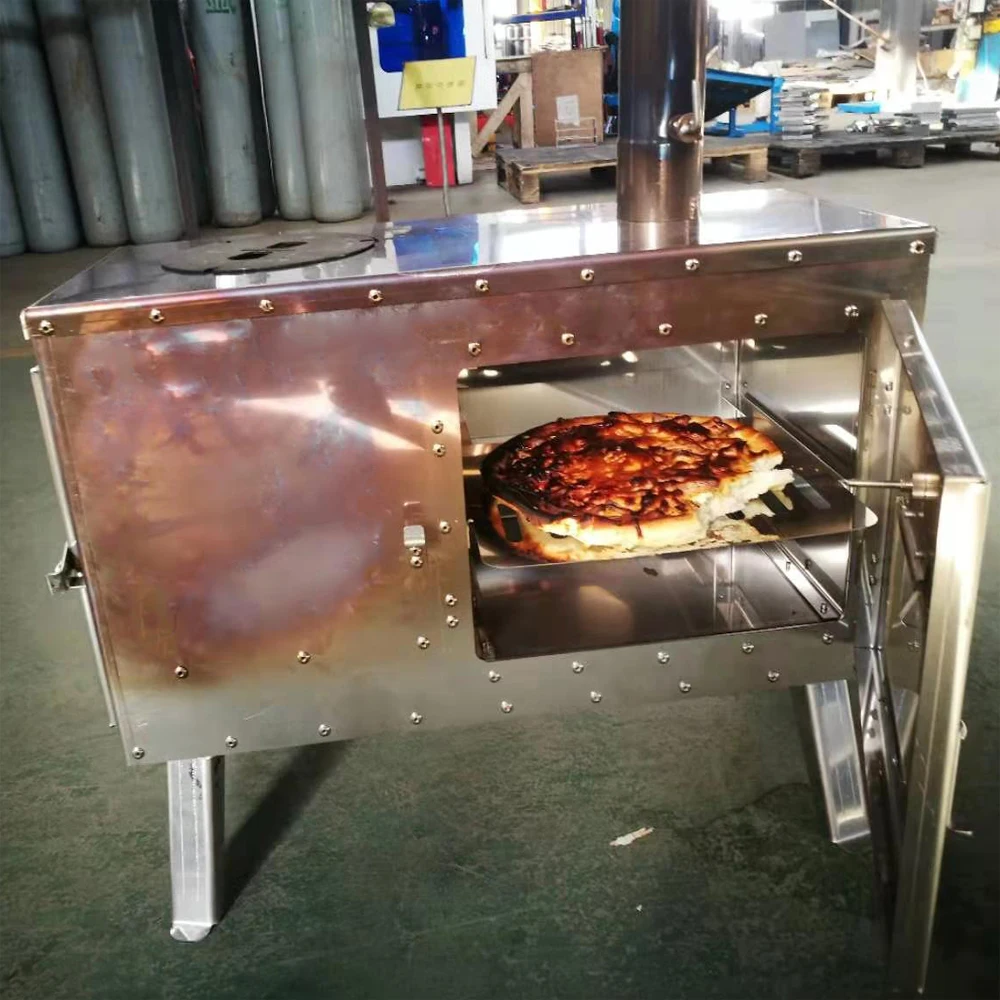 Дровяная плита Warmfire с духовкой кемпинговая портативная колокольчик