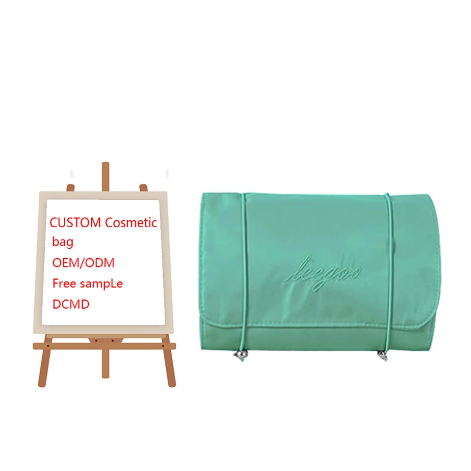 Cloth Cosmetic Bag Women Makeup Portable Cosmetic Make Up Case Bag For Ladies Custom Cosmetic Bags