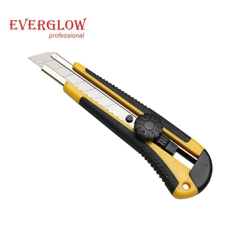 High Quality Low Price China Factory Paper Cutting 18mm Utility Knife With cutting paper, Plastic handle,carbon steel blade
