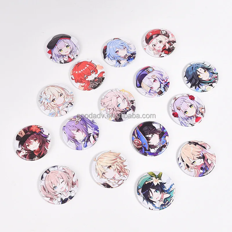 Customized design button badge pin badges in 44mm with costom logo