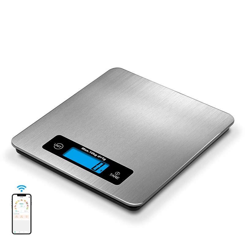 
Digital Kitchen Scale Slim Stainless Steel Healthy Weighing Scale 