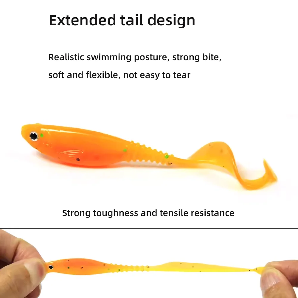 Paddle Tail Soft Fishing Lure Shad Bait Swimbait Rubber Silicone Freshwater Sea Swimming Action Carp Bass Pike Pesca