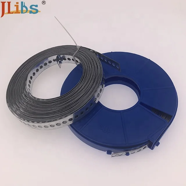 
GalvGalvanized Perforated Strip Straight perforated metal strips fixing banding 