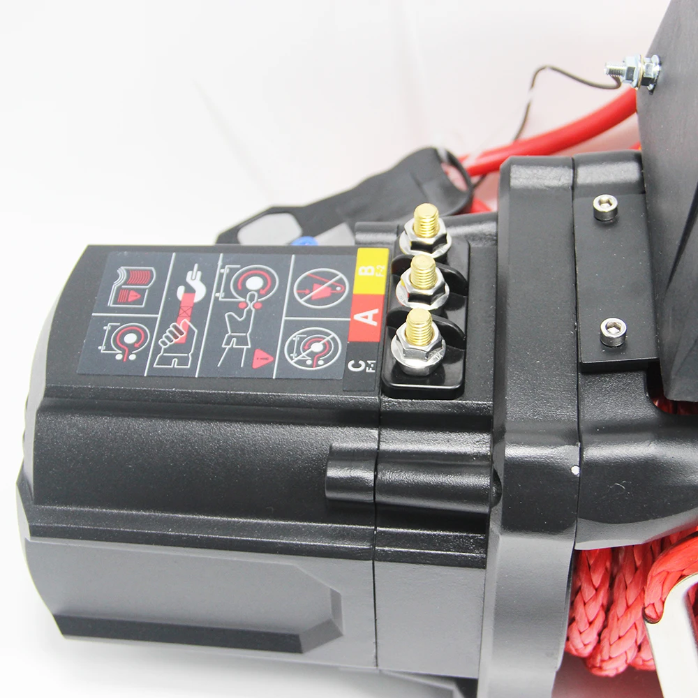 DAO electric winch 12v 12000lbs-13000lbs with synthetic rope for sport