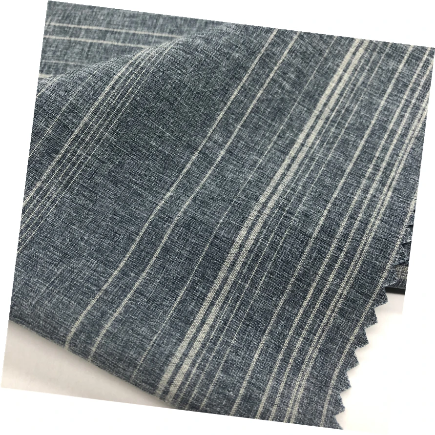 100D woven 4 way stretch cationic stripe plaid stretch fabric for sport pants and trousers