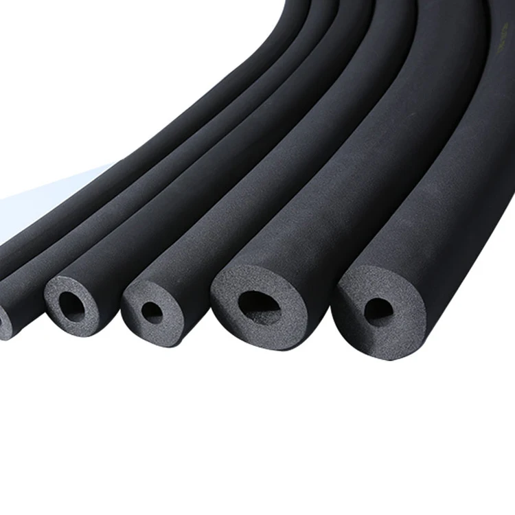Elastomeric Closed Cell Nitrile rubber foam Pipe flexible rubber Insulation tube for refrigeration HVAC system