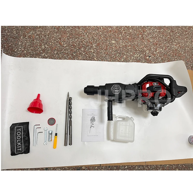 JHPRO Rock Drilling Machine Air SDS-MAX gasoline jack hammer/drill with EPA/euro 5 certification jackhammer