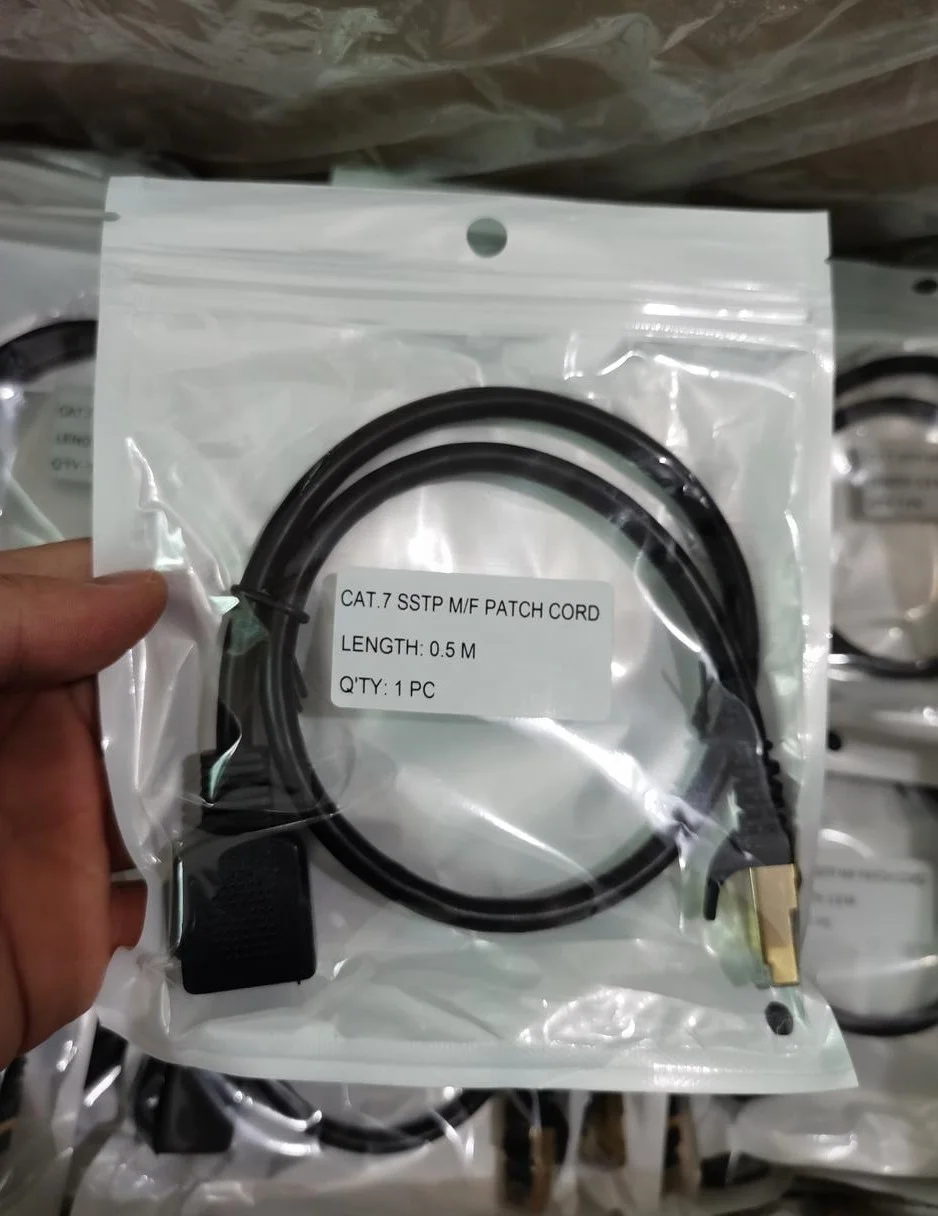  Ethernet-кабель RJ45 Cat 7 Удлинительный кабель «штырь-гнездо» Сетевой удлинитель локальной сети 1 м шнур для ПК и