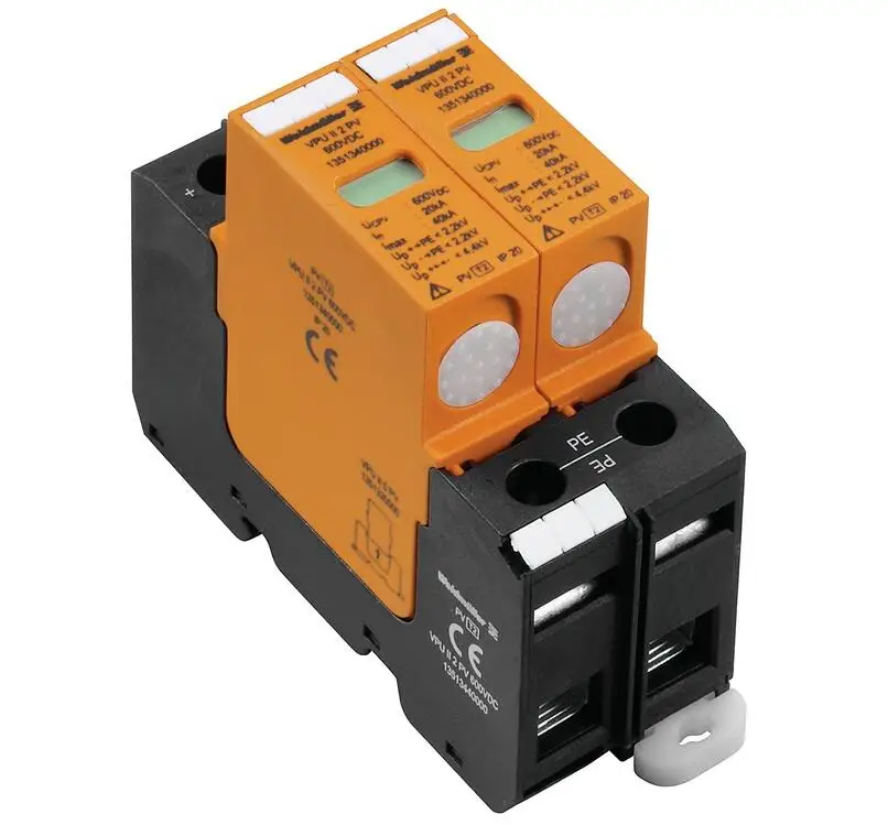 Weidmuller 1351340000 1351370000 VPU II 2 PV 600V DC VPU II 2 R PV 600V DC Surge voltage arrester Low voltage
