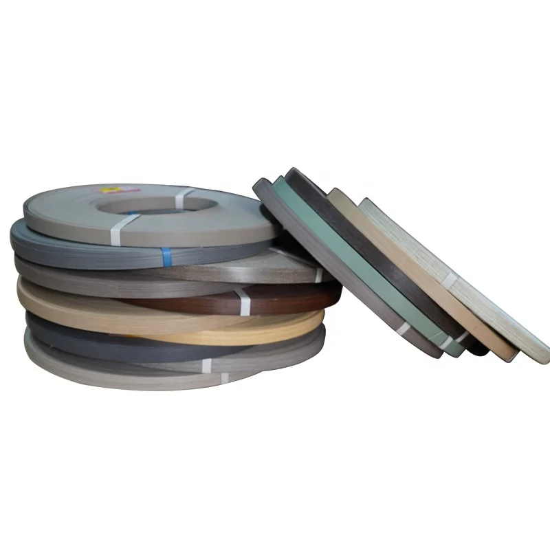 Furniture Accessory Plastic Edge Banding Tape / PVC Edge Banding