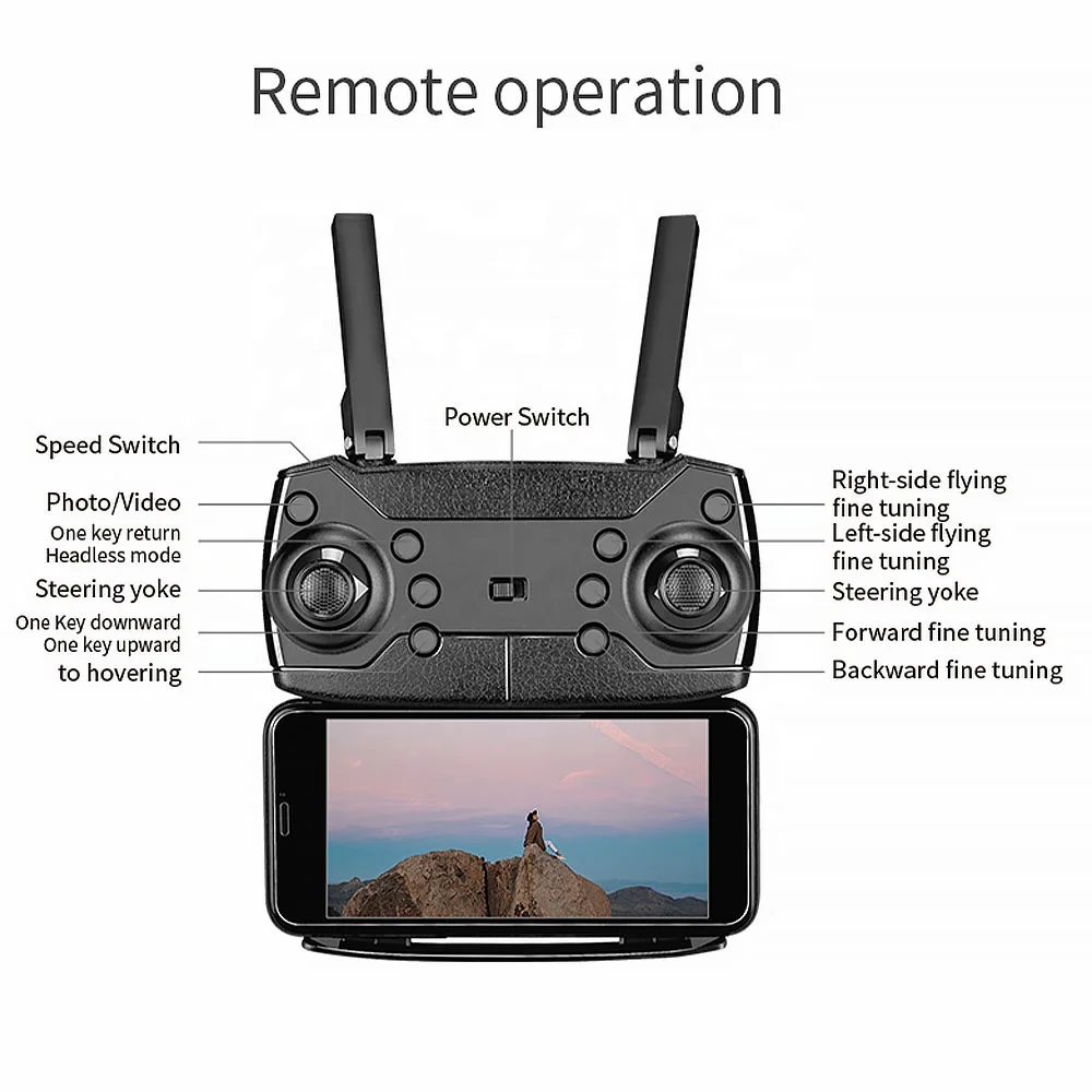 High Quality E88 Drones With 4k Camera And Gps Under 500 Radio Control Toys Quadcopter With Gps Drone 2 Km