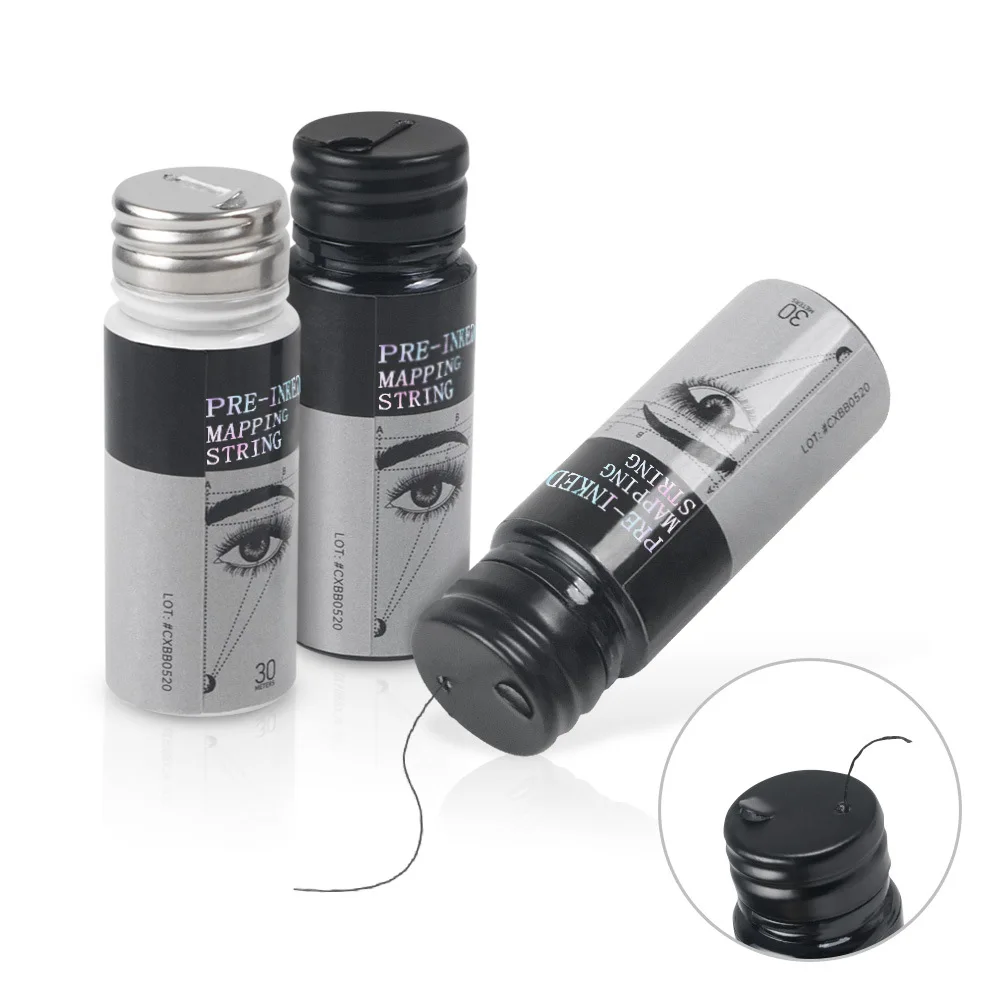 Белая и черная 30 м Перманентный макияж Tatoo Microblading бровей коррекция стринги