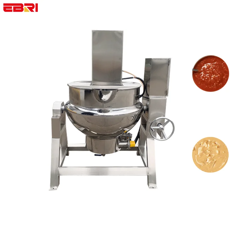 Customizable jam making jacketed steam kettle steam jacketed milk boiling kettle steam jacketed kettle with stirrer