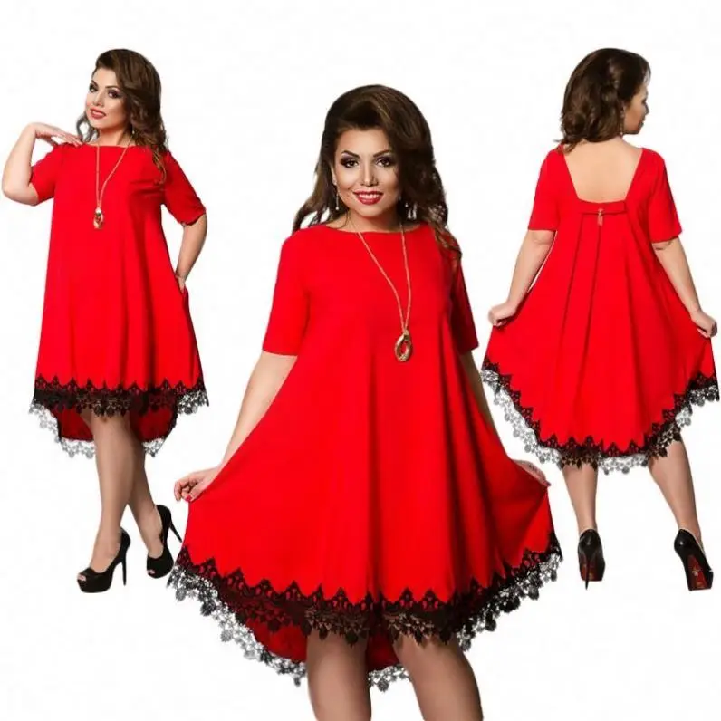 2020 New fashion plus size women clothing fat women dresses
