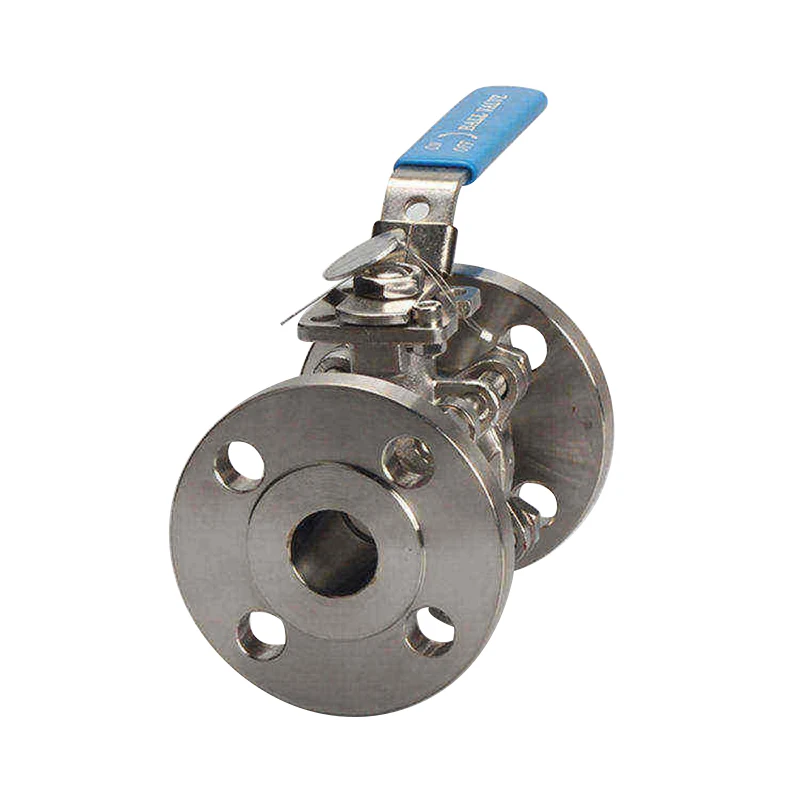 Low factory price customized size high quality food grade manual 3 Pc flange ball valve