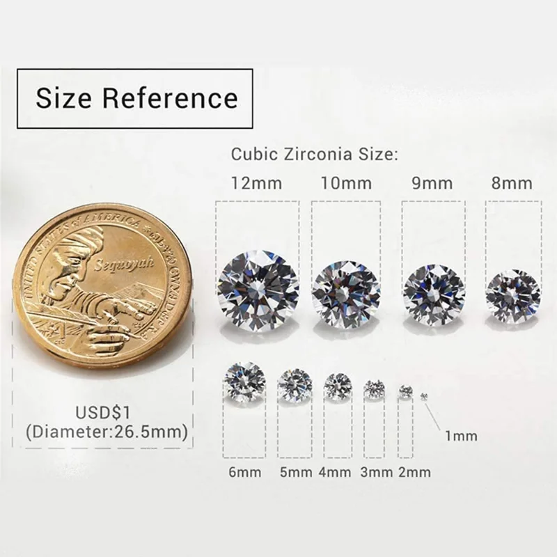 Custom White Cubic Zirconia 3AAA Grade Oval Cut Synthetic Crystal Gemstone for Jewelry with All size Height