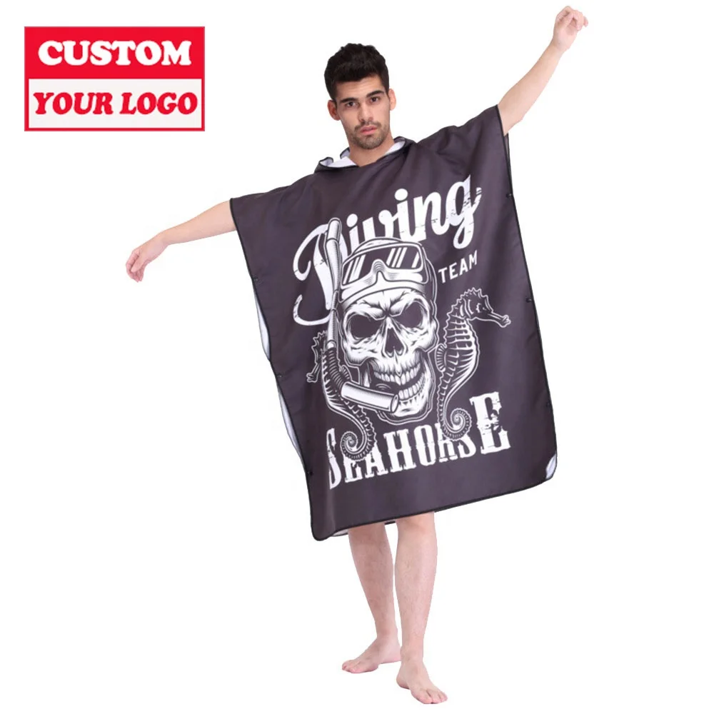 High Quality Microfiber Kids Hooded Beach Towel Hot Selling  Fanny Children Bathrobe For Beach